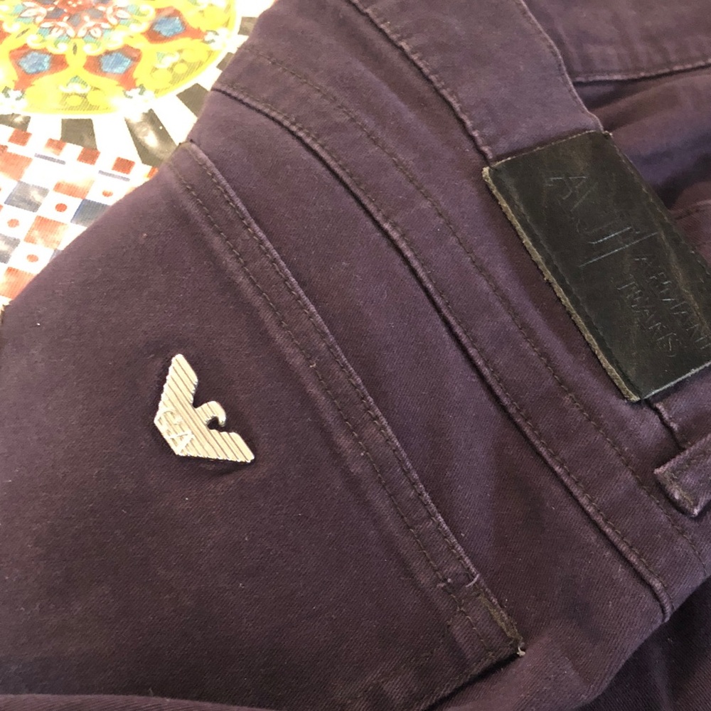 Armani Jeans with Silver Eagle Pin